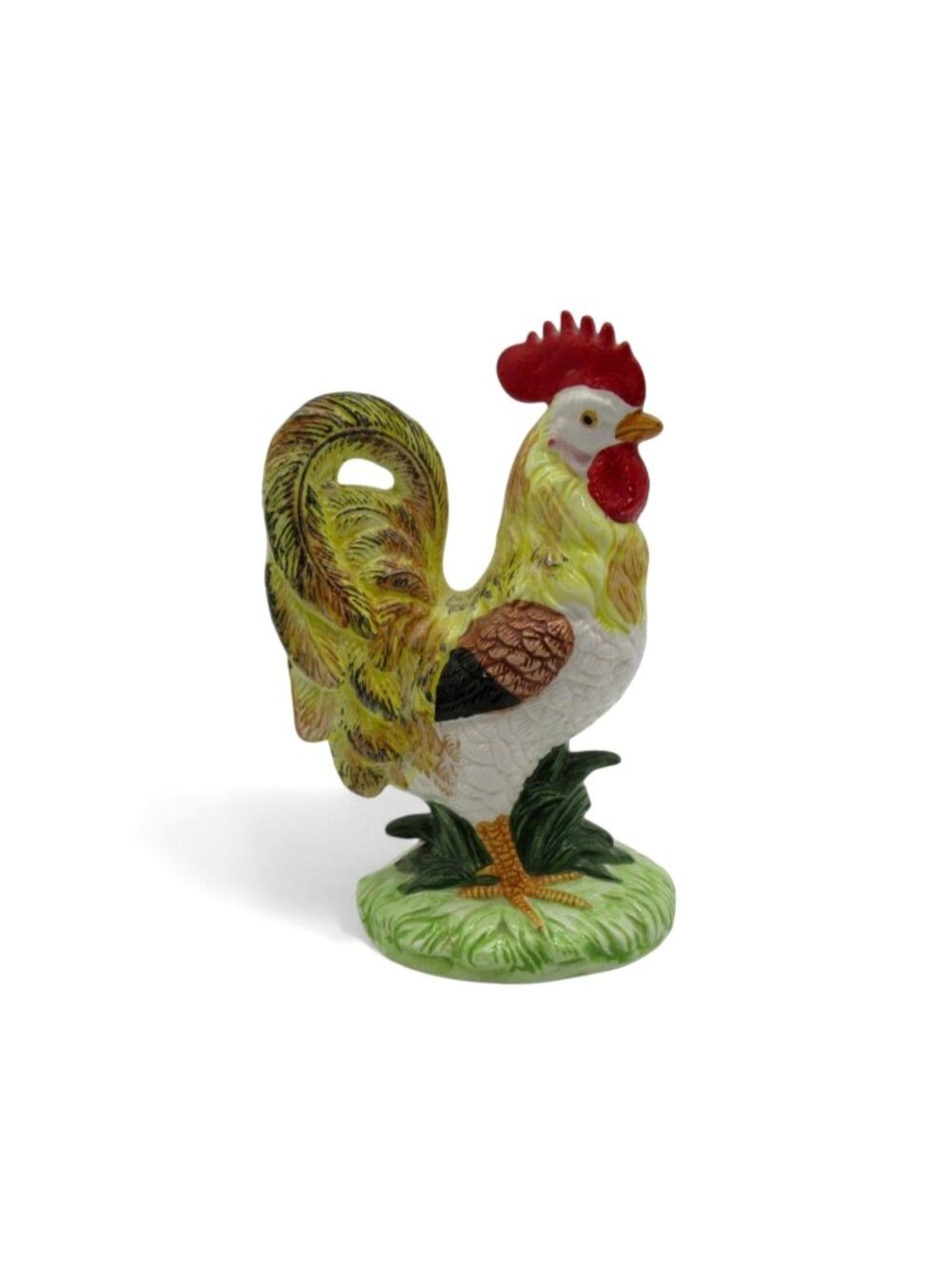 Vintage Giftcraft Taiwan Ceramic Rooster Figurine Farmhouse Kitchen Decor 6.2"